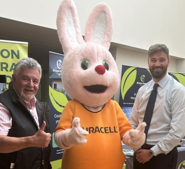 Luigi Giorgetti with Gordon McDill, Commercial Sales Director at Green Home Systems